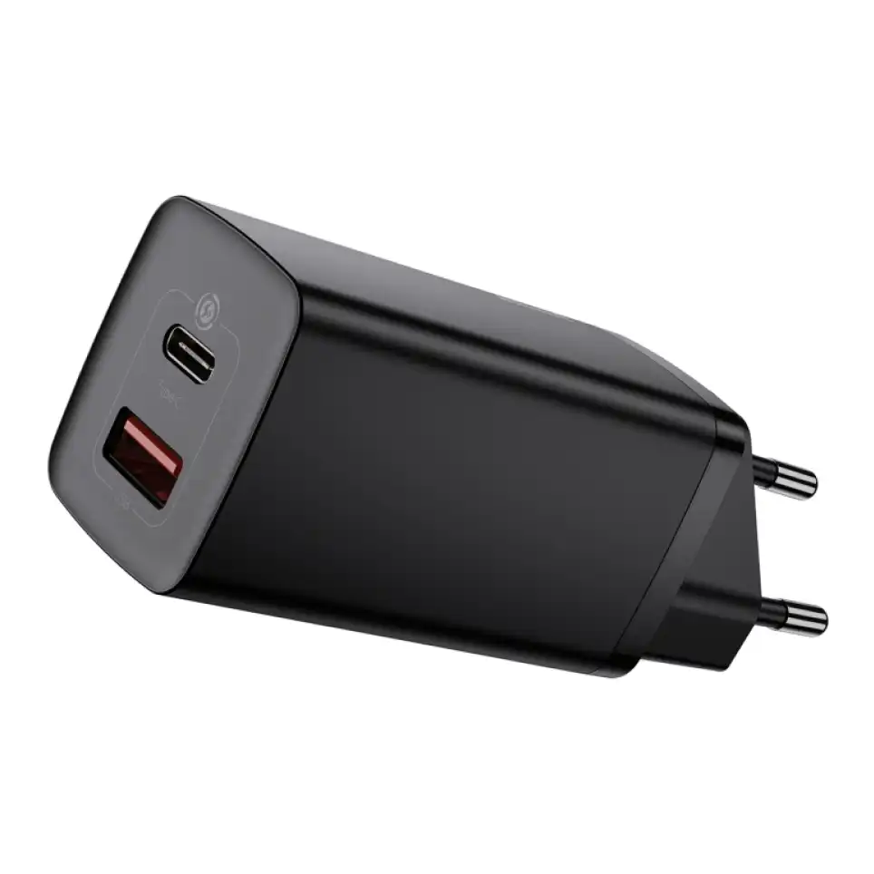 Купить Сетевое зарядное устройство Baseus GaN2 Lite Quick Charger C+U 65W в  рассрочку, кредит, карты рассрочек