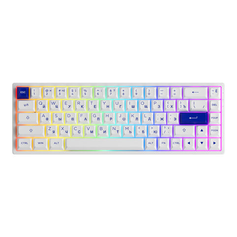 Клавиатура AKKO 3068B Plus (Jelly Purple/белый)