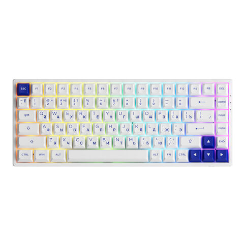 Клавиатура AKKO 3084B Plus (Jelly Purple/белый)