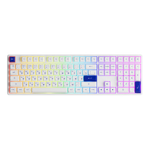 Клавиатура AKKO 5108S RGB Hot Swap (Jelly Pink/белый)