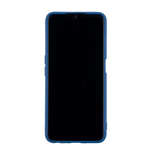 Чехол для Realme C35 бампер АТ Silicone case (синий)