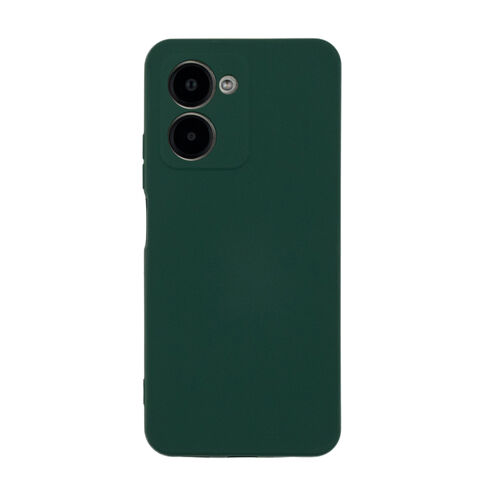 Чехол для Realme C33 бампер АТ Silicone case (темно-зеленый)