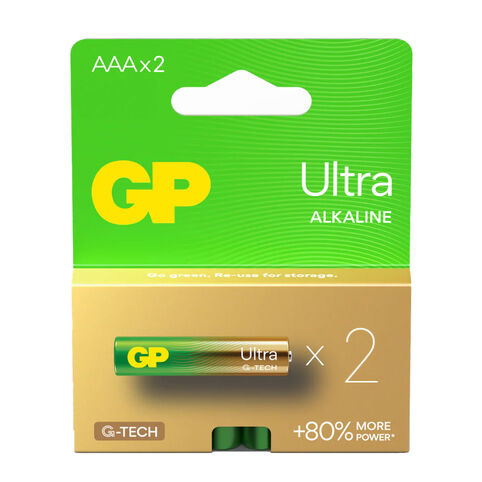 Батарейки ААА алкалиновые GP Alkaline Ultra LR03/24AUETA21 2BP фото