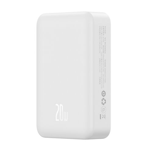 Аккумулятор Baseus Magnetic Mini Wireless 20000mAh 20W (белый)