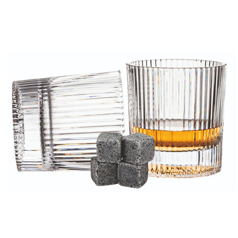 Набор стаканов для виски с камнями Makkua Whiskey Set IceRib WSI03 фото