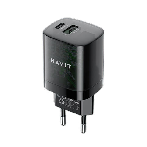 Сетевое зарядное устройство Havit UC303 Wall Charger 30W Dual Ports фото