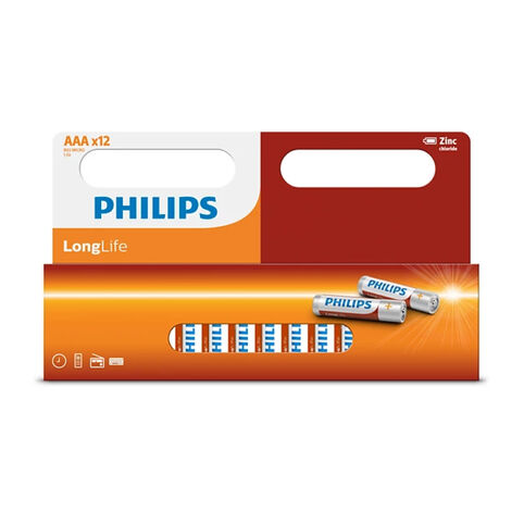 Батарейки ААА Philips LongLife Zinc (12 шт)