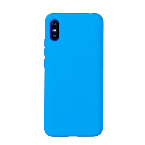 Чехол для Redmi 9A бампер CASE Liquid (Голубой)