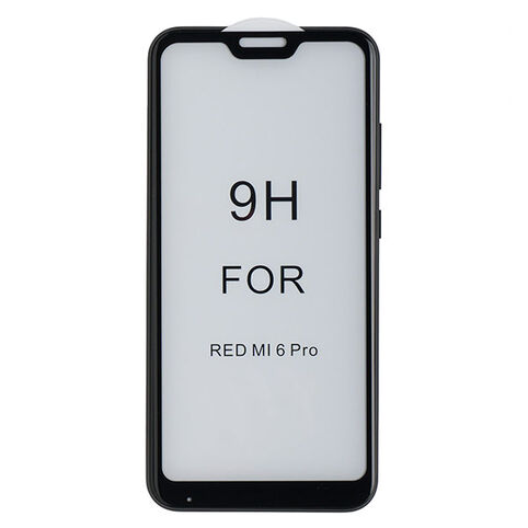 Стекло противоударное для Mi A2 Lite/Redmi 6 Pro CASE 3D (Черное)