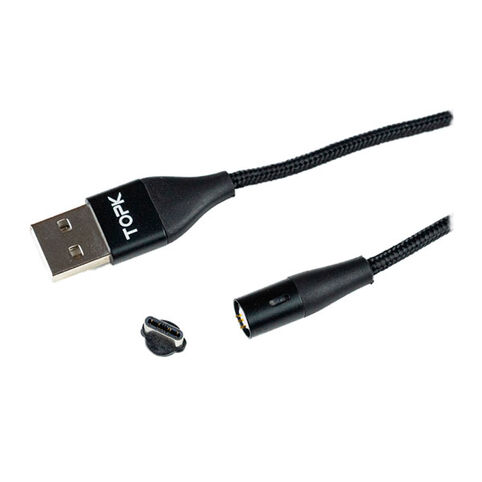Кабель магнитный Topk USB - Type-C (Черный)