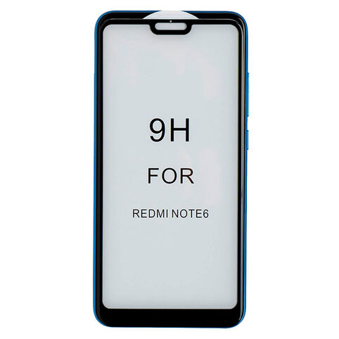 Стекло противоударное для Redmi Note 6/6 Pro CASE 3D (Черное)