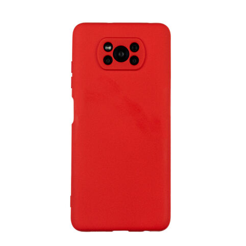 Чехол для Pocophone X3 бампер AT Soft touch (Красный)