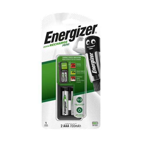 Зарядное устройство Energizer Mini Charger и 2 аккумулятора AAA 700mAh фото