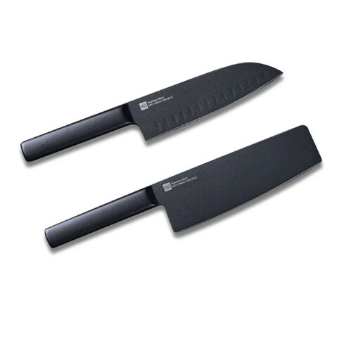Набор ножей из нержавеющей стали Huo Hou Black Non-stick Heat Knife HU0015 фото