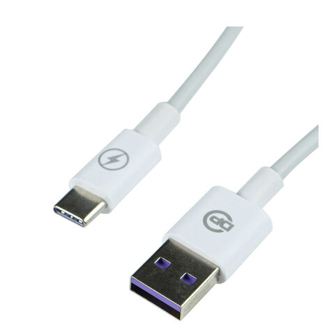 Кабель USB Type-C AT 5А (Белый)