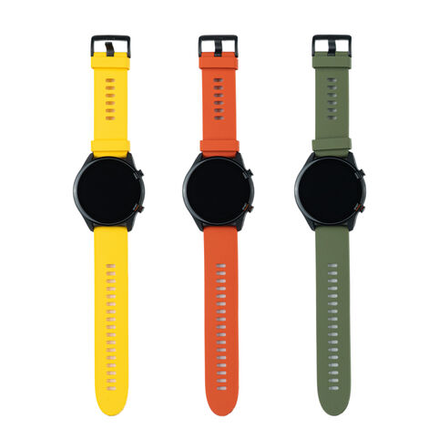 Комплект ремешков для часов Xiaomi Mi Watch (Желтый, красный, оливковый) фото