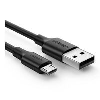 Кабель UGREEN USB-A 2.0-Micro-USB 2A (черный, 0,25м)