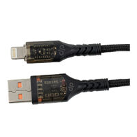 Кабель USB Lightning DP LC-350T 3A 1m (черный)