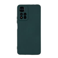 Чехол для Redmi Note 11 Pro+ 5G бампер АТ Silicone case (темно-зеленый)