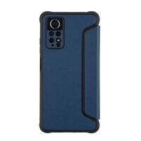 Чехол для Redmi Note 12 Pro 4G книжкой с защитой камеры АТ (синий)