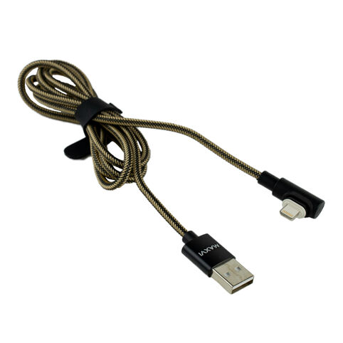 Кабель Maxvi USB - MicroUSB/Type-C/Lightning АТ (золотой)