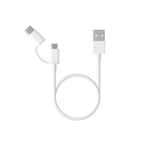 Двойной USB - кабель Xiaomi  USB - micro USB - Type-C фото