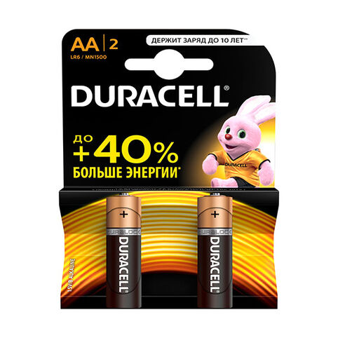 Батарейки DURACELL AA LR6 (2 шт) фото