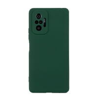 Чехол для Redmi Note 10 Pro бампер АТ Silicone Case (темно-зеленый)